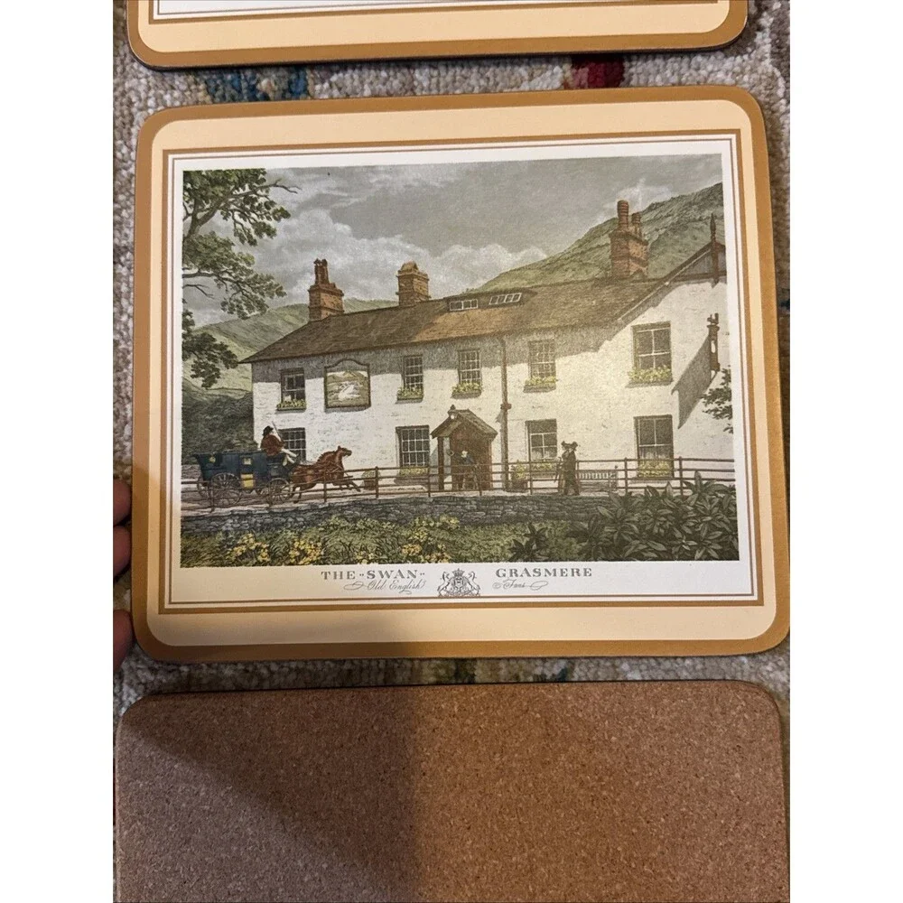 Pimpernel Place Mats -Old English Inns Cork Backs 9